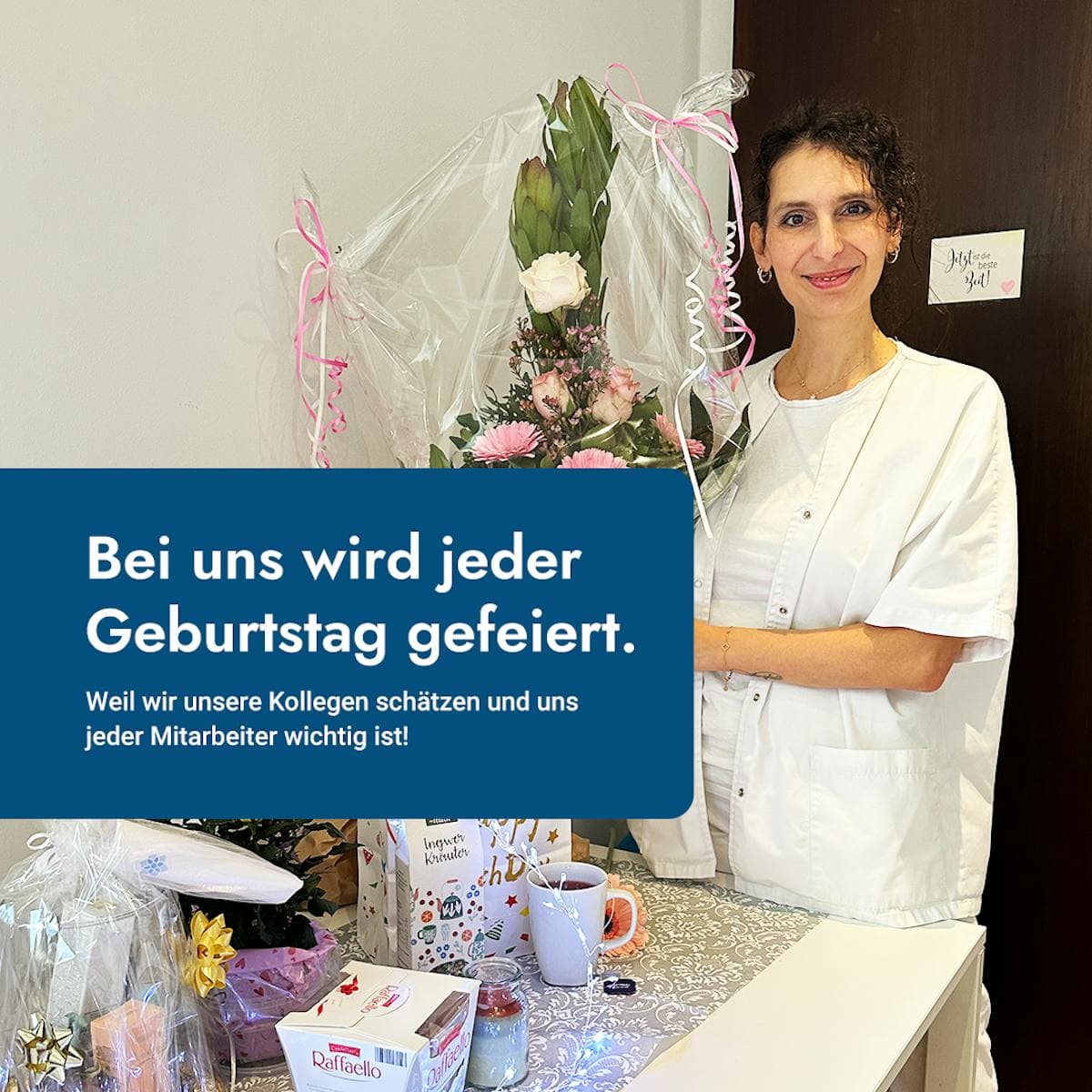 Geburtstagsfeier im Team der Podologie Berlin